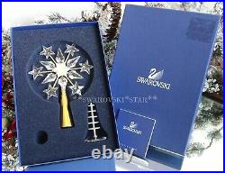 2004 2005 Mib Swarovski Crystal Christmas Tree Topper Gold #632785