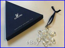 2004 Annual Swarovski Crystal Christmas Ornament 8 point Star