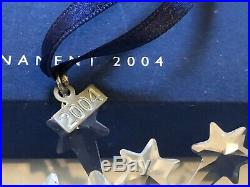 2004 Annual Swarovski Crystal Christmas Ornament 8 point Star