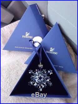 2004 SWAROVSKI Crystal Snowflake Limited Edition Annual Christmas Ornament