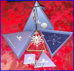 2004 Swarovski Annual Crystal Christmas Ornament. Large. Retired. WithCOAs. Mint