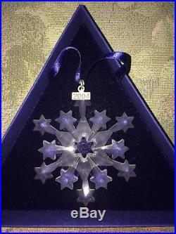 2004 Swarovski Crystal Annual Christmas Ornament Rare Rockefeller Center Star