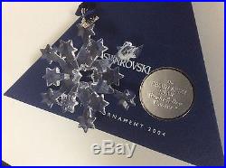 2004 Swarovski Crystal Annual Edition Snowflake Christmas Ornament