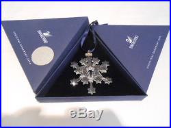 2004 Swarovski Crystal Annual Snowflake Christmas Ornament