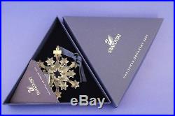 2004 Swarovski Crystal Annual Snowflake Christmas Ornament With Box