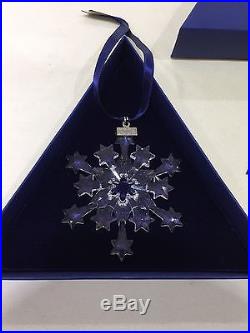 2004 Swarovski Crystal Christmas Star Snowflake Ornament Mint Condition with BOX