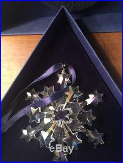 2004 Swarovski Crystal Large Christmas Star Snowflake Ornament