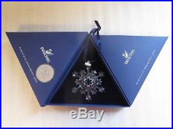 2004 Swarovski Crystal Snowflake Christmas Ornament with Boxes Excellent