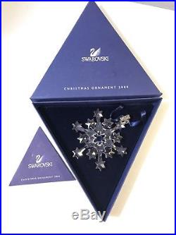 2004 Swarovski Crystal Star SNOWFLAKE CHRISTMAS ORNAMENT