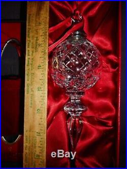 2004 Waterford Crystal SNOW CRYSTALS Christmas Spire Ornament with Hook