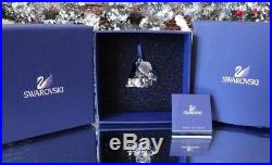 2005 Nib Swarovski Crystal Kris Bear With Train Christmas Ornament #718991