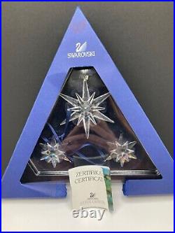 2005 Swarovski Crystal 860748 Christmas Ornament Set 9400 000 093