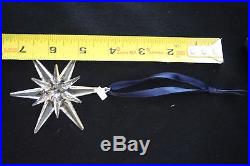 2005 Swarovski Crystal Snowflake / Star Christmas Ornament