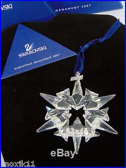 2007 Swarovski Crystal STAR Snowflake CHRISTMAS ORNAMENT Annual Limited Edition
