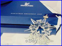 2007 Swarovski Crystal STAR Snowflake CHRISTMAS ORNAMENT Annual Limited Edition