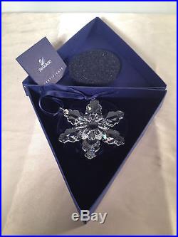 2008 Swarovski Crystal Annual Holiday Christmas Snowflake Ornament with Box & Cert