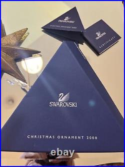 2008 Swarovski Crystal Snowflake Christmas Ornament Annual Edition Withstand
