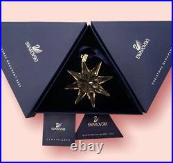 2009 Swarovski Crystal Christmas Ornament MIB Box Sleeve Certificate 0983702