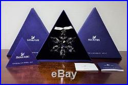 2010 NEW SWAROVSKI CRYSTAL LARGE SNOWFLAKE CHRISTMAS ORNAMENT WithCERTIFICATE/BOXE