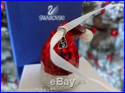 2010 NIB SWAROVSKI CRYSTAL SANTA'S HAT CHRISTMAS ORNAMENT #944873