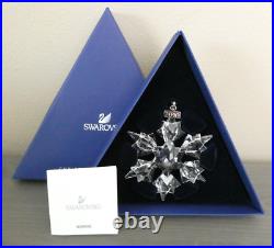 2010 Swarovski Annual Christmas Holiday Ornament Crystal Snowflake Star Box