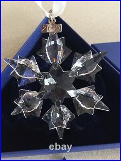 2010 Swarovski Crystal Annual Christmas Holiday ORNAMENT Original Boxes COA