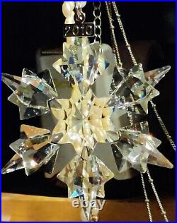 2010 Swarovski Large Snowflake STAR Annual Christmas ORNAMENT