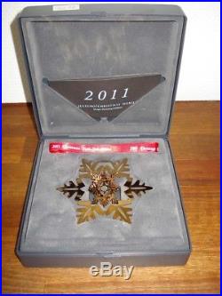 2011 Snow Crystal CHRISTMAS MOBILE 24 carat gold plated GEORG JENSEN. Box