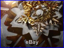 2011 Snow Crystal CHRISTMAS MOBILE 24 carat gold plated GEORG JENSEN. Box
