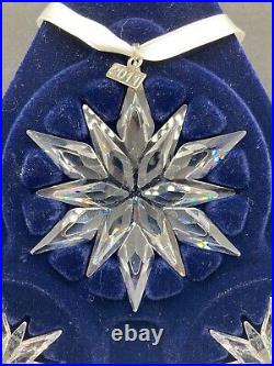 2011 Swarovski Crystal 1092039 Christmas Ornament Set 9400 000 327