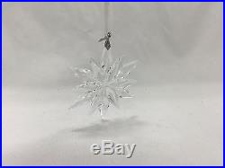 2011 Swarovski Crystal Large Snowflake Christmas Ornament In Box 20 Year
