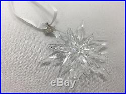 2011 Swarovski Crystal Large Snowflake Christmas Ornament In Box 20 Year