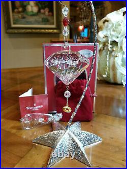 2011 Waterford Crystal Five Golden Rings Ornament 12 Days of Christmas 5th MIIB
