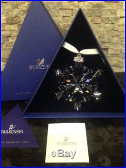 2012 NEW Swarovski Crystal Large Christmas Ornament withboth boxes & certificates