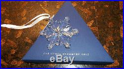 2012 SWAROVSKI CRYSTAL Annual Edition CHRISTMAS ORNAMENT Snowflake Star LARGE NR