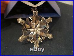 2012 Swarovski Crystal Annual Large Snowflake Star Christmas Ornament New in Box