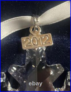 2012 Swarovski Crystal Christmas Star Snowflake Ornament Box Sleeve Cert 1125019