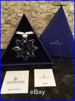 2013 NEW Swarovski Crystal Large Christmas Ornament withboth boxes & certificates