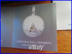 2013 Swarovski Crystal Annual Christmas Ball Ornament Tree Nib 5004498
