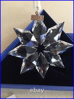 2013 Swarovski Crystal Annual Christmas Holiday ORNAMENT Original Boxes COA MINT
