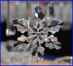 2014 Large Crystal Snowflake Annual Christmas Ornament 80MM 1pcs