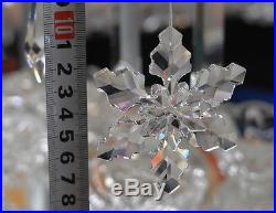 2014 Large Crystal Snowflake Annual Christmas Ornament 80MM 1pcs