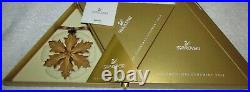 2014 Swarovski SCS GOLD Crystal Ornament, Large Annual Edition, MINT