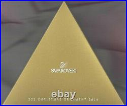 2014 Swarovski SCS GOLD Crystal Ornament, Large Annual Edition, MINT