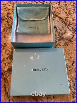 2014 Tiffany & Co Crystal Santa Claus RARE Christmas Ornament withbox & Pouch MINT