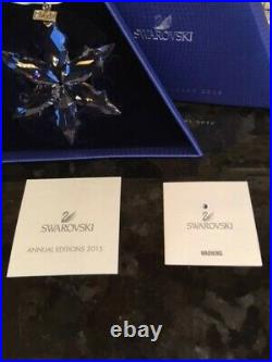 2015 NEW Swarovski Crystal Large Christmas Ornament withboth boxes & certificates