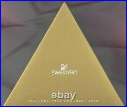 2015 Swarovski SCS GOLD Crystal Ornament, Large Annual Edition, MINT
