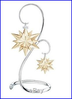 2017 Scs Annual Gold Christmas Ornament Set Swarovski Crystal 5268828