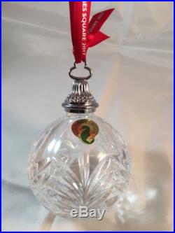 2017 Waterford Crystal Times Square Gift Of Kindness Ball Christmas Ornament NIB
