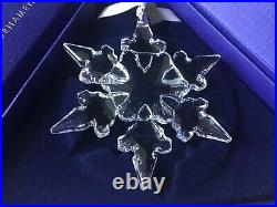 2020 Swarovski Crystal Snowflake Star Annual Ornament Box, Sleeve & Booklet